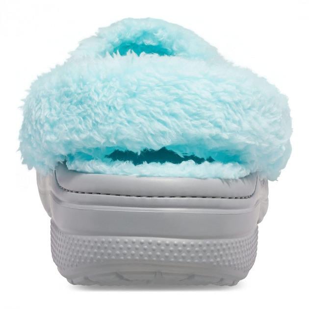 Сабо Crocs Baya Lined Fuzz-Strap Clog M7 р. 39/25,5 см Grey Ice Blue (20566522) - фото 5