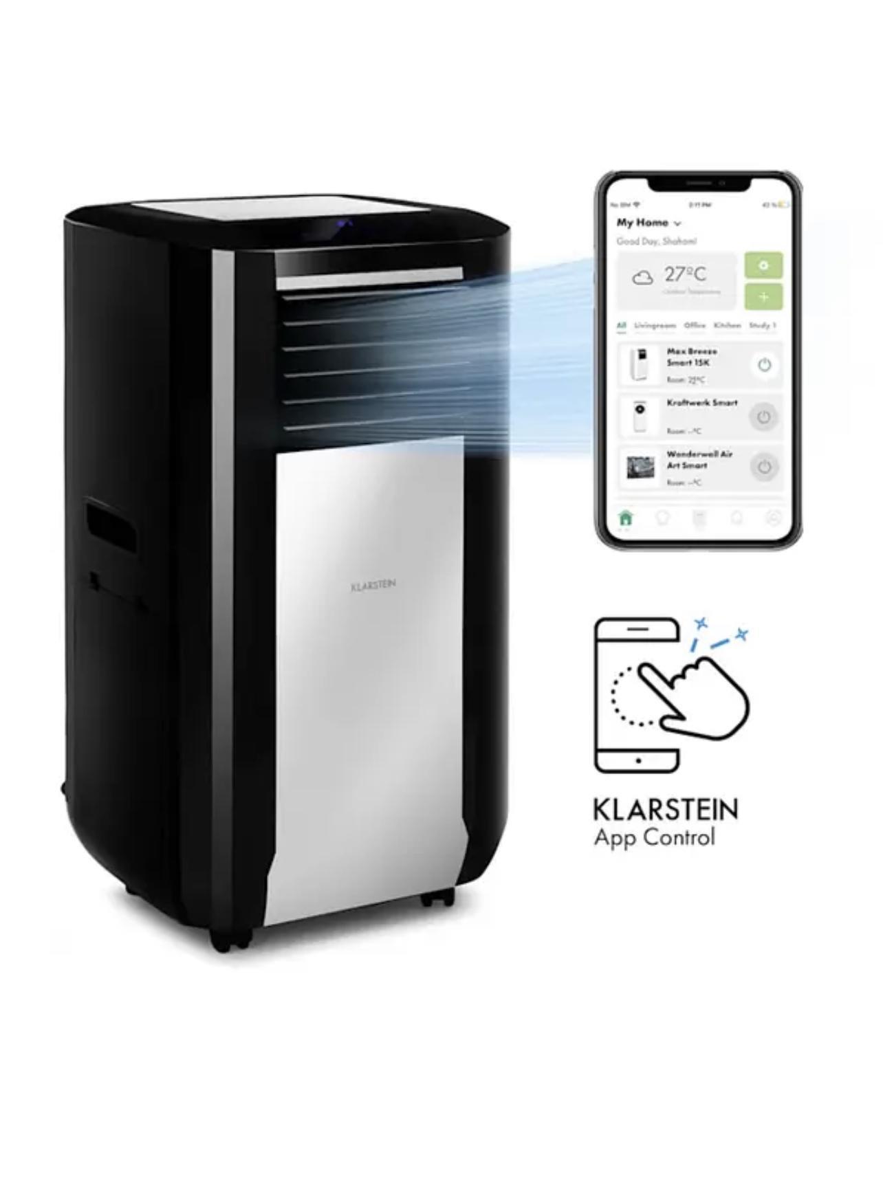 Кондиционер мобильный KLARSTEIN Max Breeze Smart 15000 БТЭ/час 4,4 кВт 95 м2 Черный (10035742) - фото 6 Кондиционер мобильный KLARSTEIN Max Breeze Smart 15000 БТЭ/час 4,4 кВт 95 м2 Черный (10035742) - фото 6