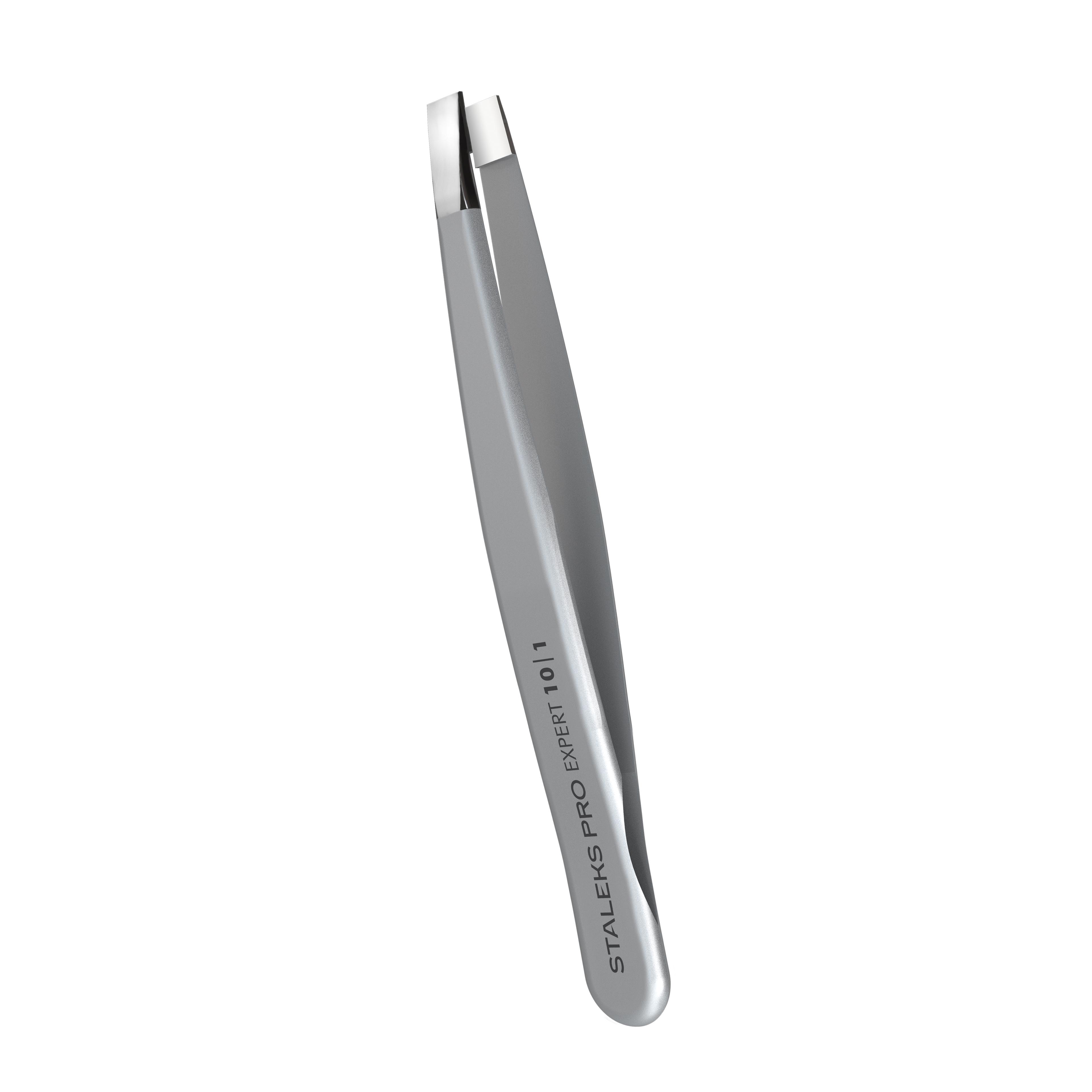 Пинцет для бровей STALEKS EXPERT 10 TYPE 1 широкий прямой (TE-10/1)