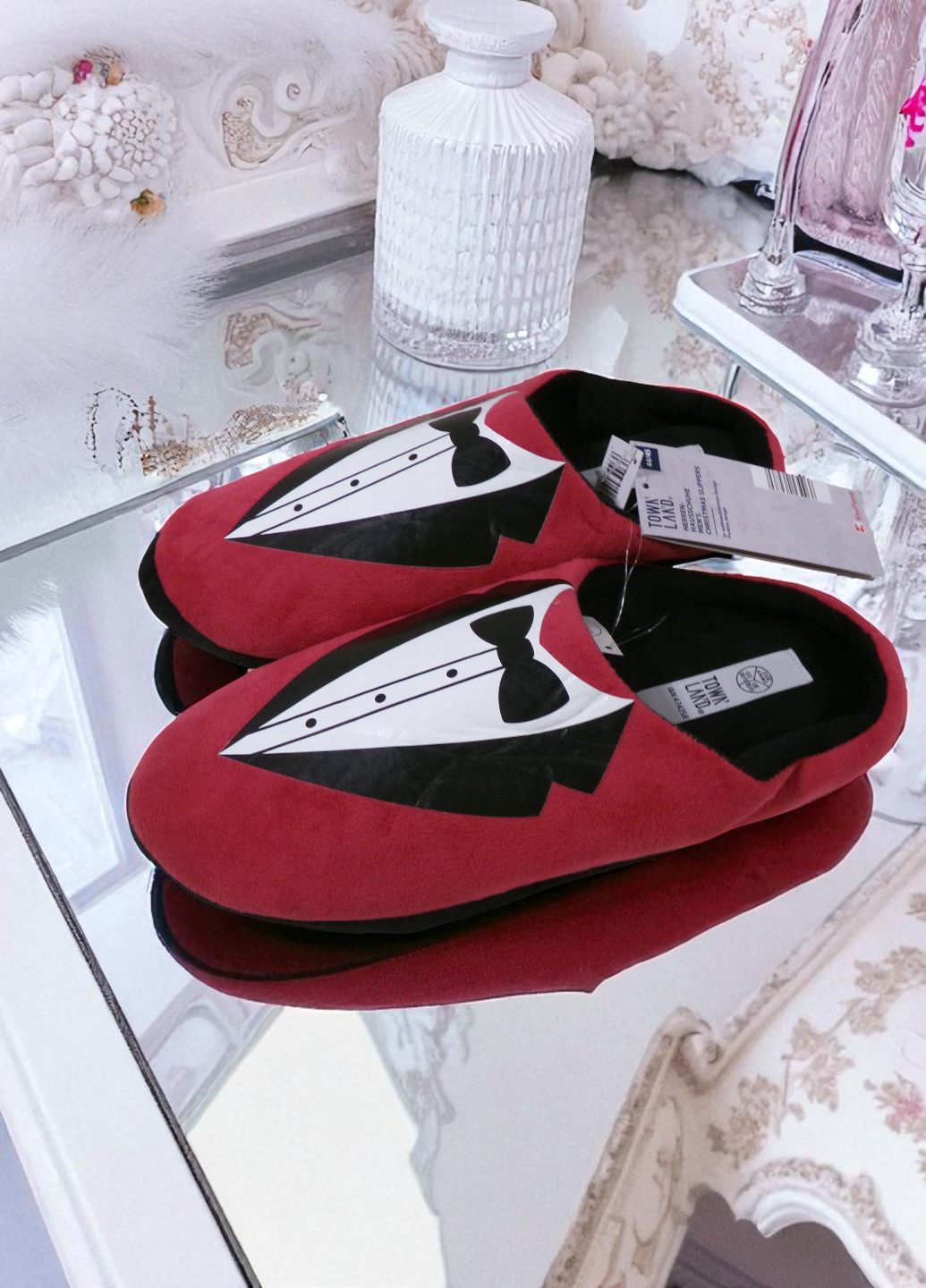 Домашние тапочки мужские TOWNLAND Смокинг р. 42/43 Красный (7878) - фото 3