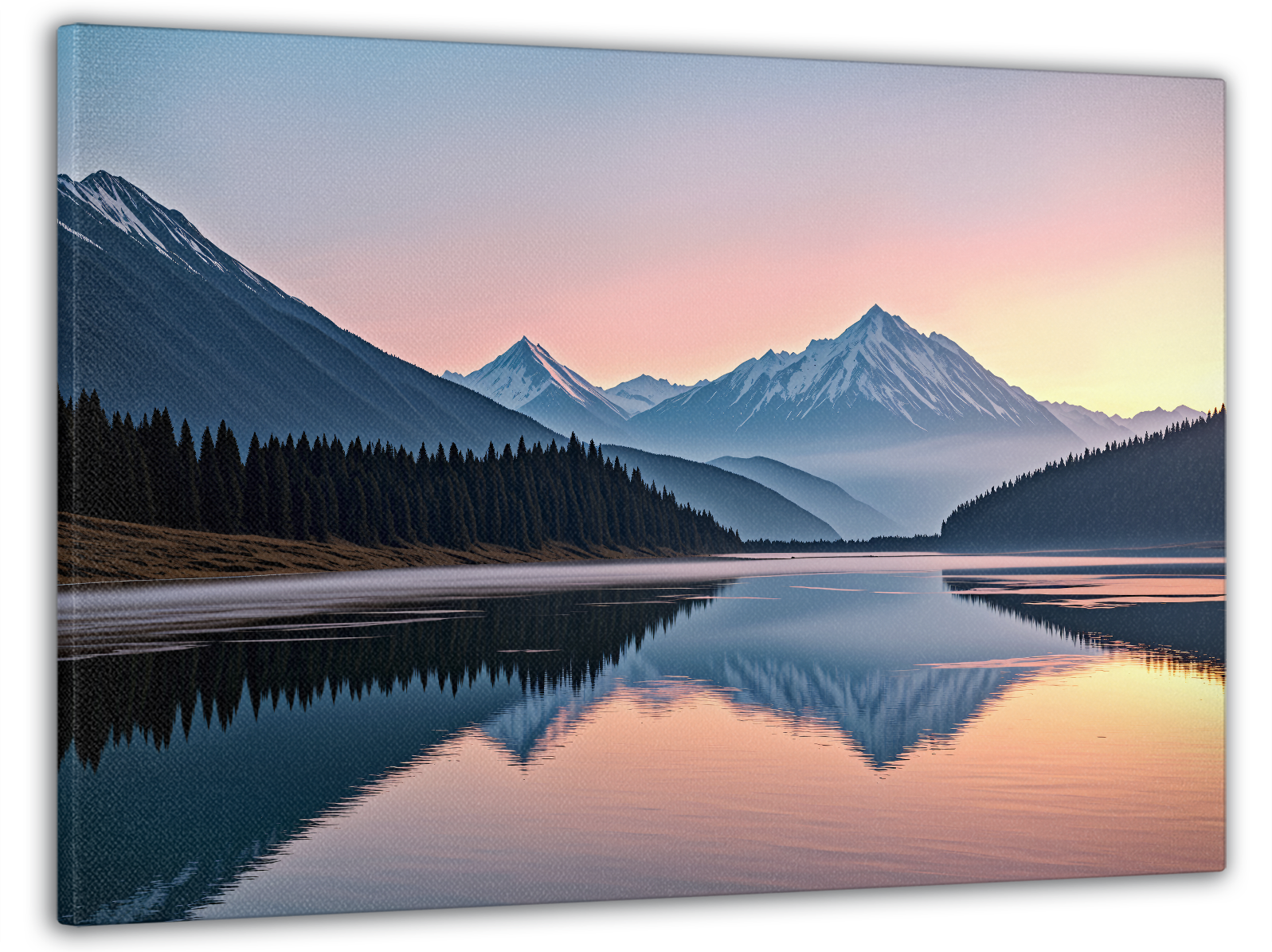 Картина на холсте Mako вечерняя гармония горного озера 60x100 см (MK10523)