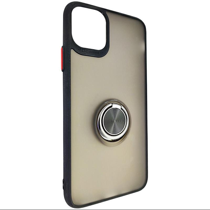 Чехол Totu Copy Ring Case iPhone 11 Pro Max Black+Red (29caa1-484)