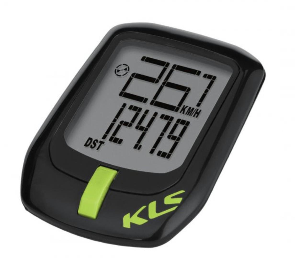 Велокомпьютер проводной KLS Direct 6 функций Черный/Зеленый