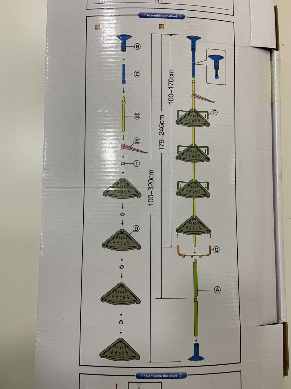 Полиця для ванної кімнати кутова Multi Corner Shelf 3,2 м (2745) - фото 6