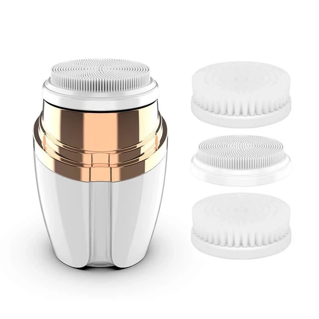 Щітка для обличчя масажна Sonic facial cleansing drush with LT -606 з насадками (17945460)