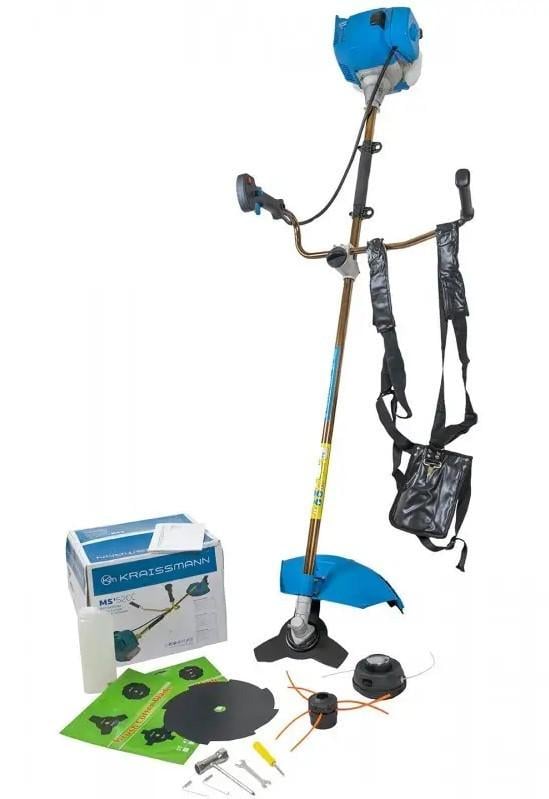 Бензокоса KRAISSMANN MS'52 двухплечевой ремень/рюкзак/ножи 3Т-8Т/2 катушки с леской (27801569) - фото 2 Бензокоса KRAISSMANN MS'52 двухплечевой ремень/рюкзак/ножи 3Т-8Т/2 катушки с леской (27801569) - фото 2