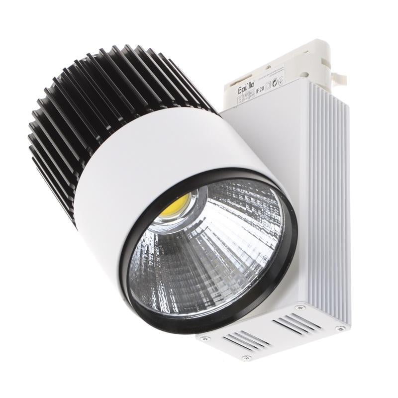 Светильник трековый поворотный Brille Led 401/30W NW COB WH/BK (32-325) Светильник трековый поворотный Brille Led 401/30W NW COB WH/BK (32-325)
