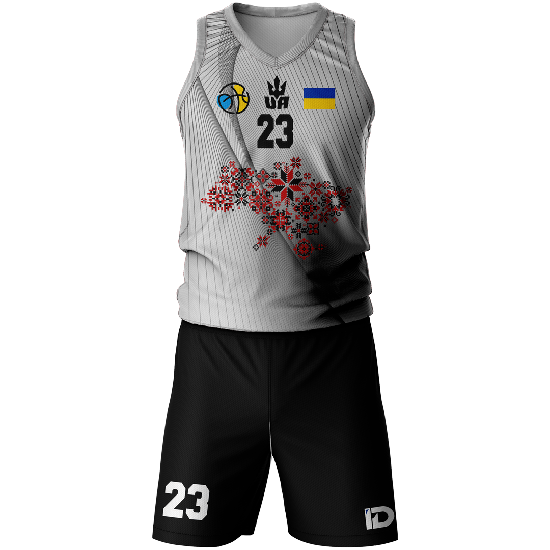 Баскетбольна форма чоловіча IDSport 2XL Білий/Чорний (17080424)