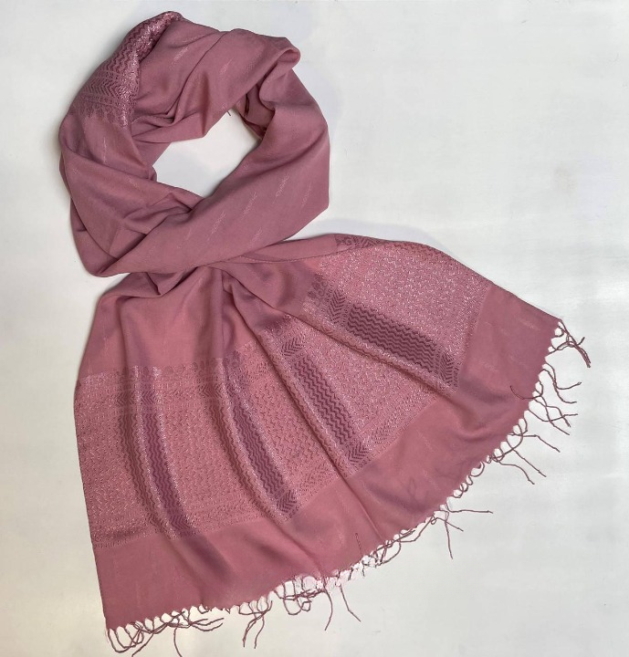 Шарф женский Волна Розовый (ШарфВоск17)