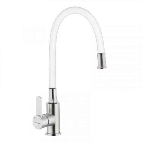 Смеситель для кухни IBERGRIF M22119-3 с гибким силиконовым изливом (IB0064)