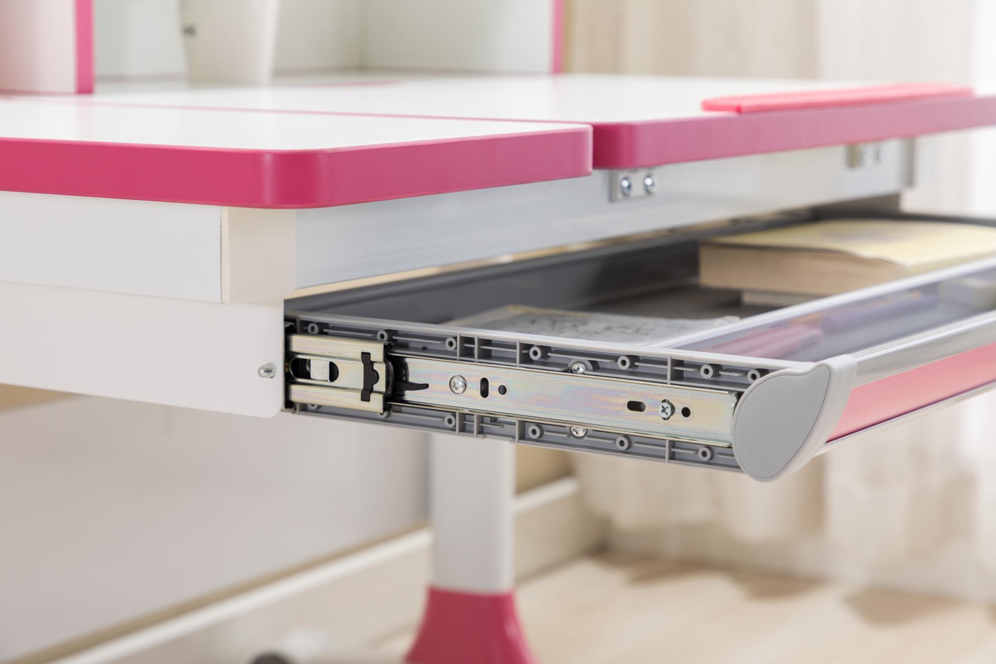 Парта детская регулируемая GT Racer DS-1603 Pink - фото 9