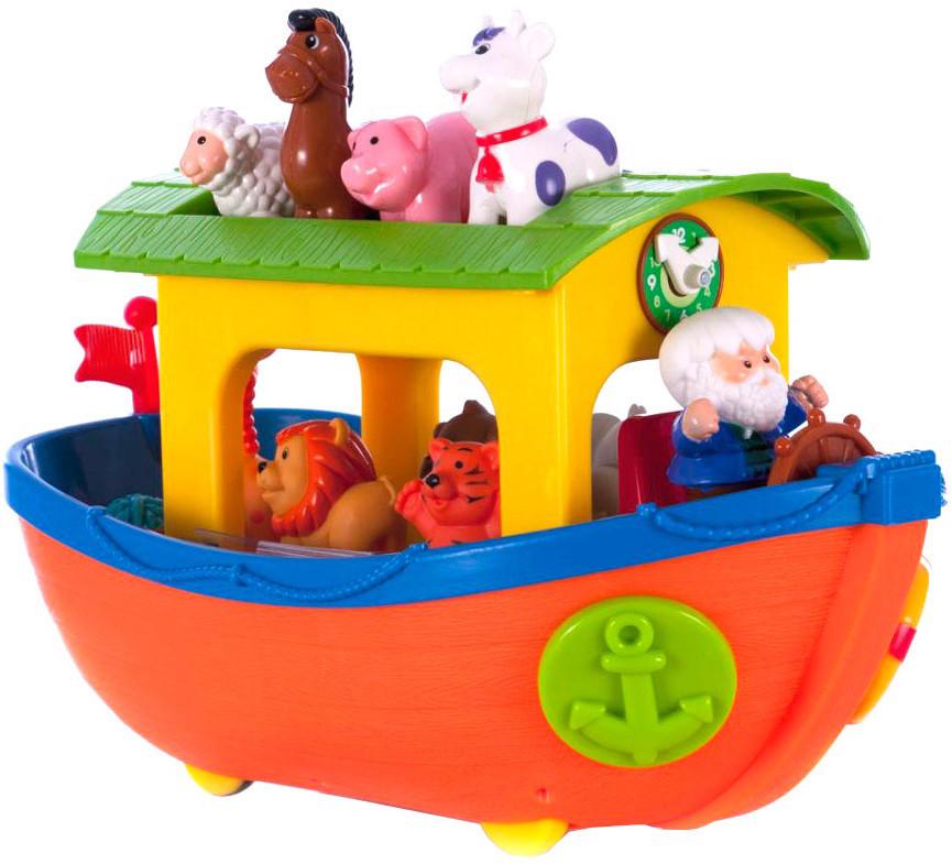 Интерактивная игрушка Kiddieland Ноев Ковчег с фигурками для малышей на украинском языке (28443498)