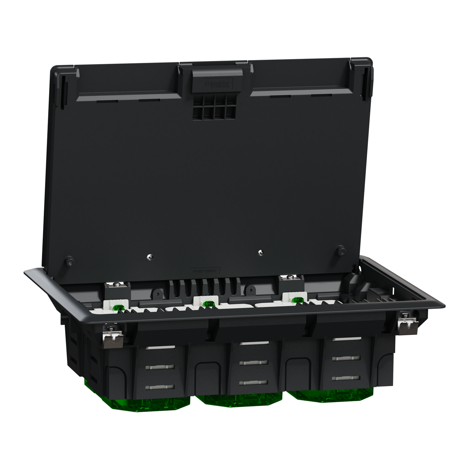 Лючок напольный Schneider Electric Unica 6 модулей 200x70x275 мм пластик (INS52122) Лючок напольный Schneider Electric Unica 6 модулей 200x70x275 мм пластик (INS52122)