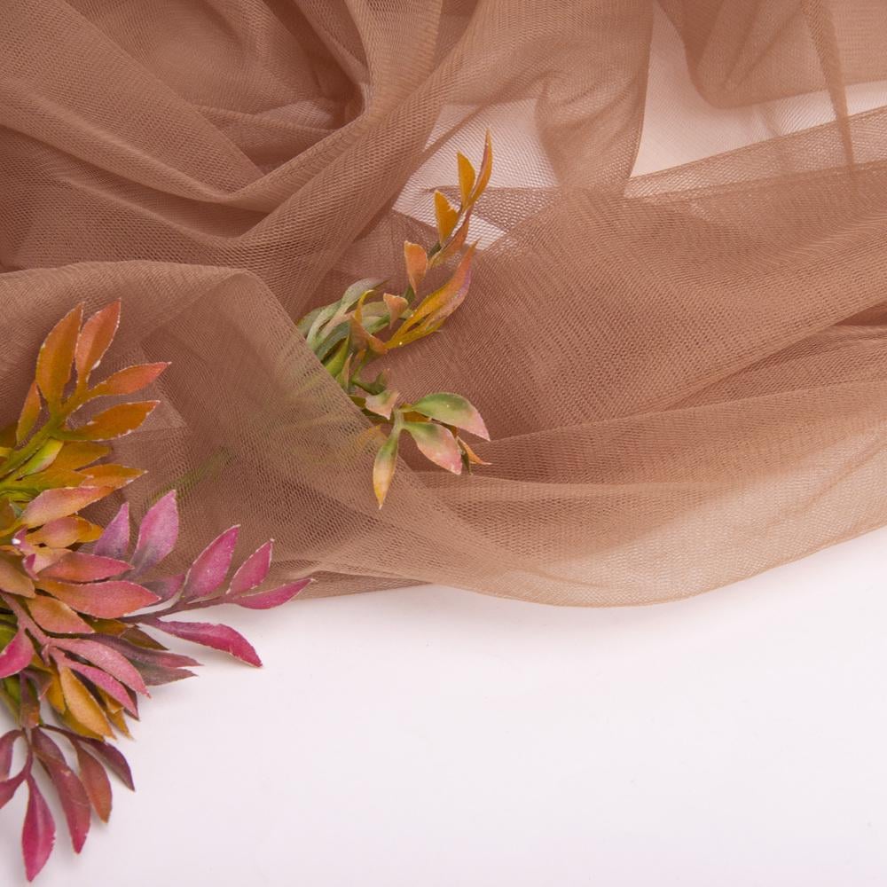 Тканина фатин V-H49 євро 3,0 м Мокко (23702) - фото 3