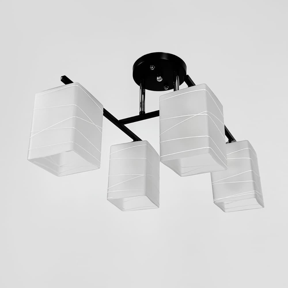 Люстра стельова Light House LNF-17533/4С BK Чорний