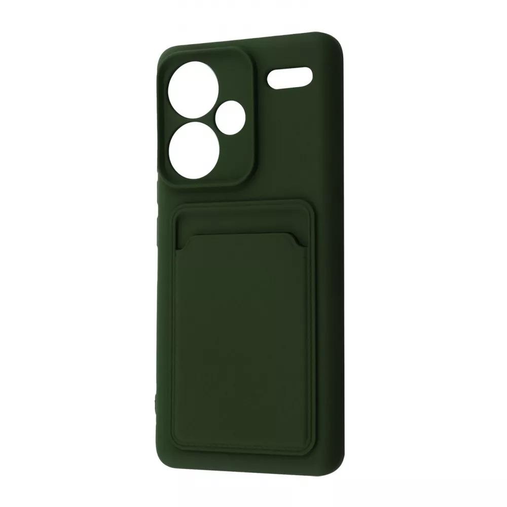 Чехол-накладка для телефона WAVE Colorful Pocket Xiaomi Redmi Note 13 Pro+ Dark green