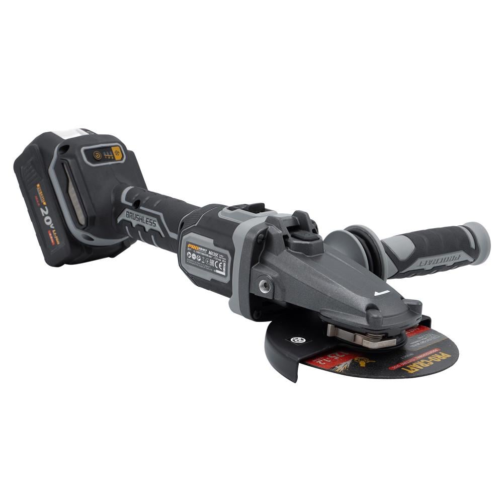 Болгарка аккумуляторная Procraft Industrial AG125B без АКБ и коробка 125 мм 20V