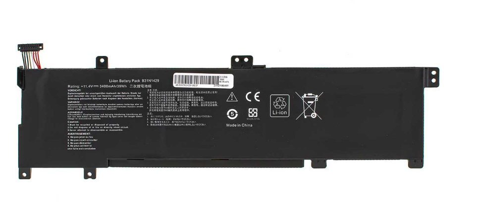Аккумулятор для ноутбука Asus A501UX 3400 mAh 114V 39 Wh