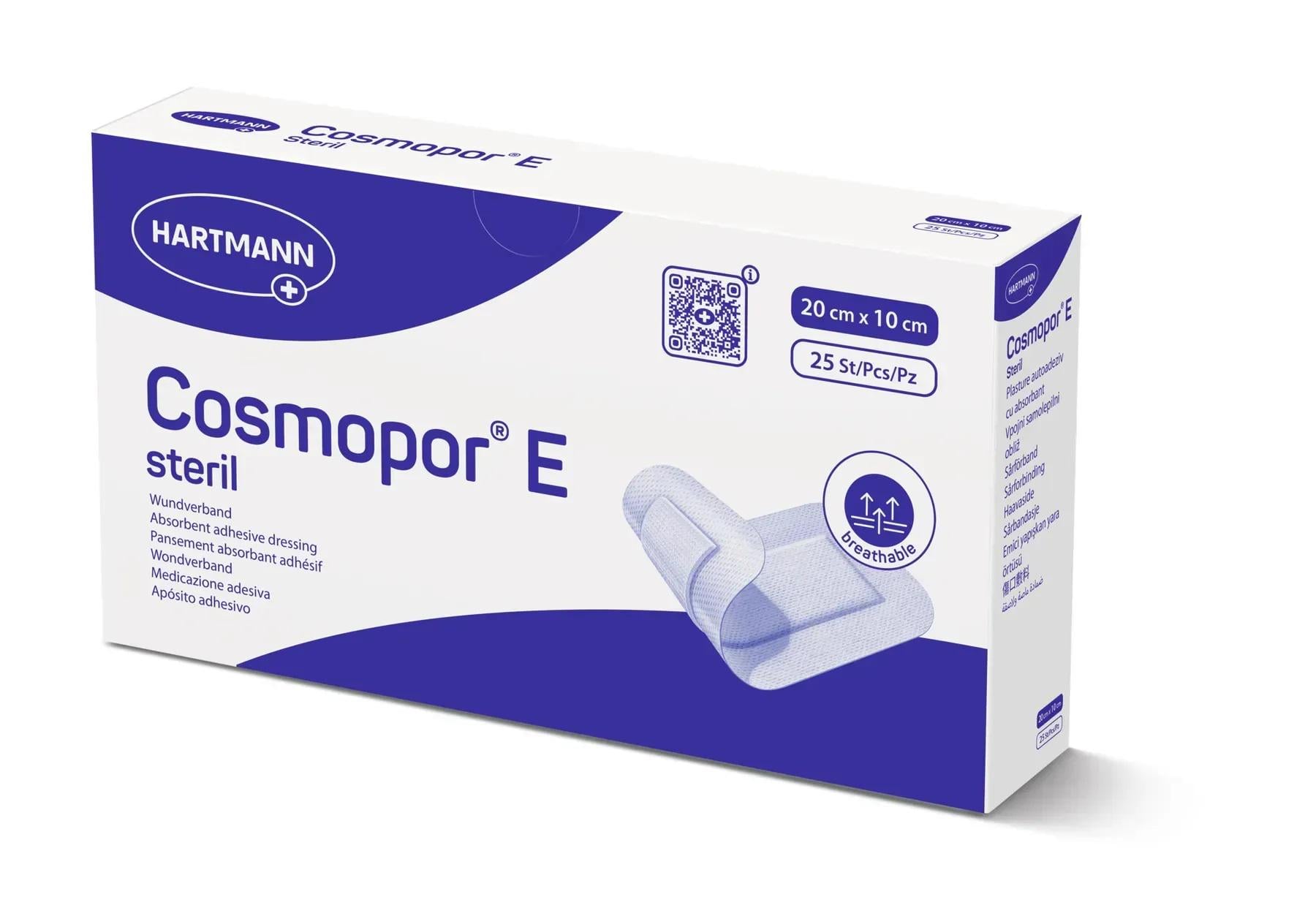 Повязка пластырная стерильная Cosmopor E 20x10 см 1 шт. Повязка пластырная стерильная Cosmopor E 20x10 см 1 шт.