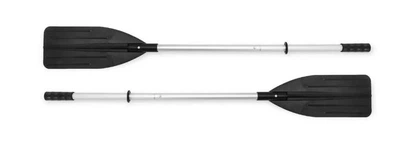 Весла алюминиевые для надувной лодки или байдарки-каяка разборные 137/218 см Серый/Черный (69625)