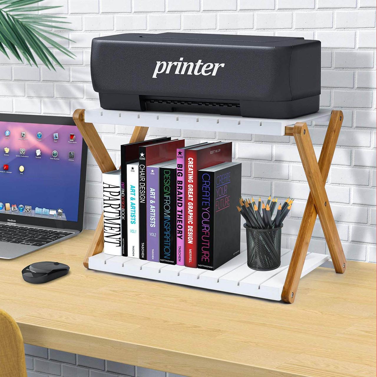 Тумба для принтера з дерева Дінгері Сієна/Зефір (ТДП-00130520)