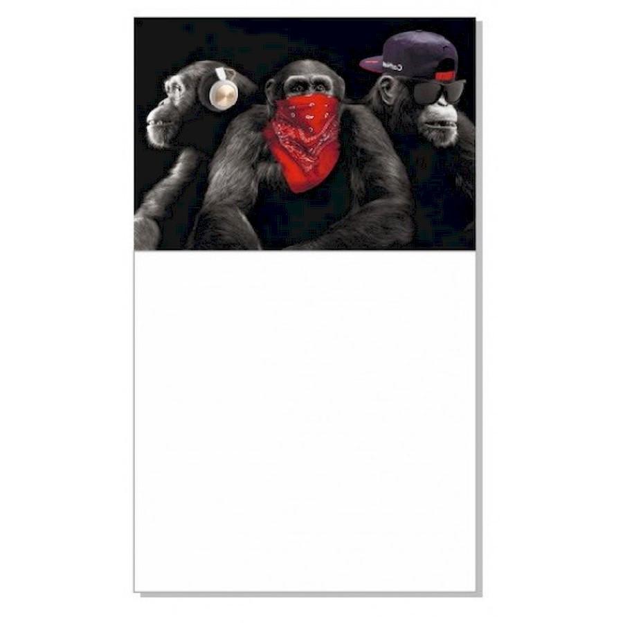 Блокнот Jumbi с магнитом на холодильник Monkey 30 л.