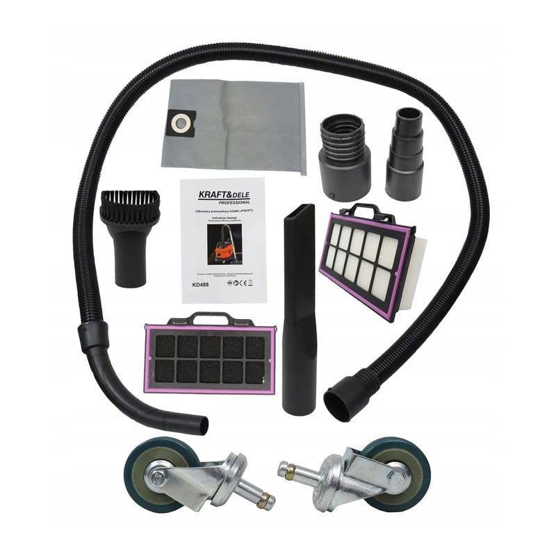 Пилосос будівельний Kraft&Dele KD488 2415718257 сухе та вологе прибирання 1600 Вт 30 л (2415718257) - фото 8