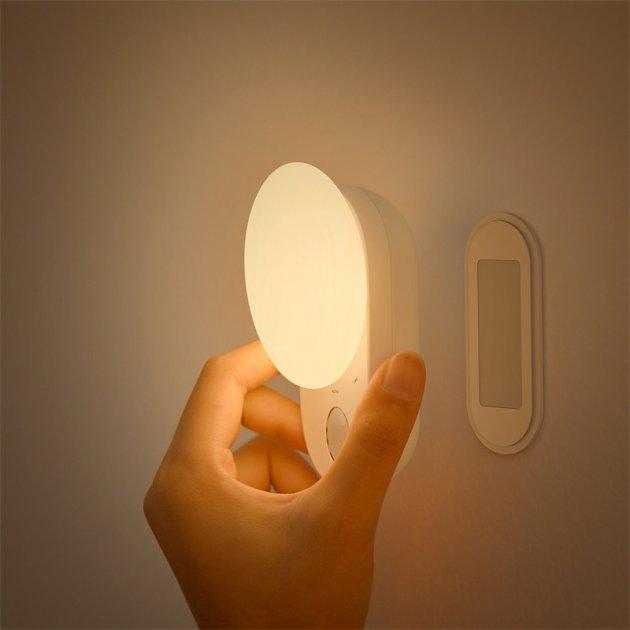 Лампа-нічник Baseus Full Moon Human Body Induction Night Light 1200 mAh White - фото 3