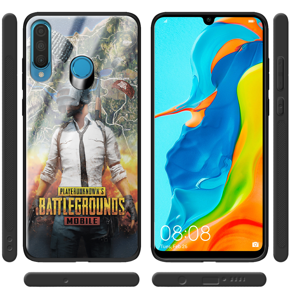 Чохол Boxface Huawei P30 Lite PUBG Mobile Чорний силікон зі склом (36871-up2309-37728) - фото 2