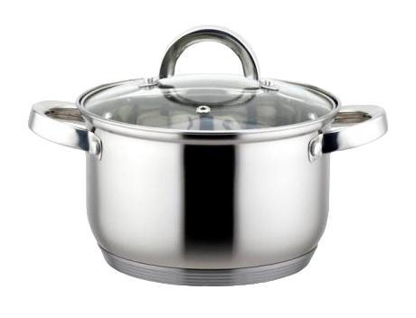 Кастрюля Kamille Mystery со стеклянной крышкой 1,5 л