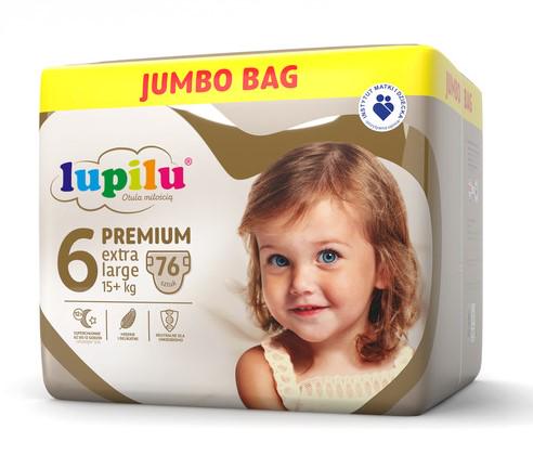 Підгузники Lupilu Premium Jumbo Bag Extra large 6 15+ кг 76 шт. (LP6-76)