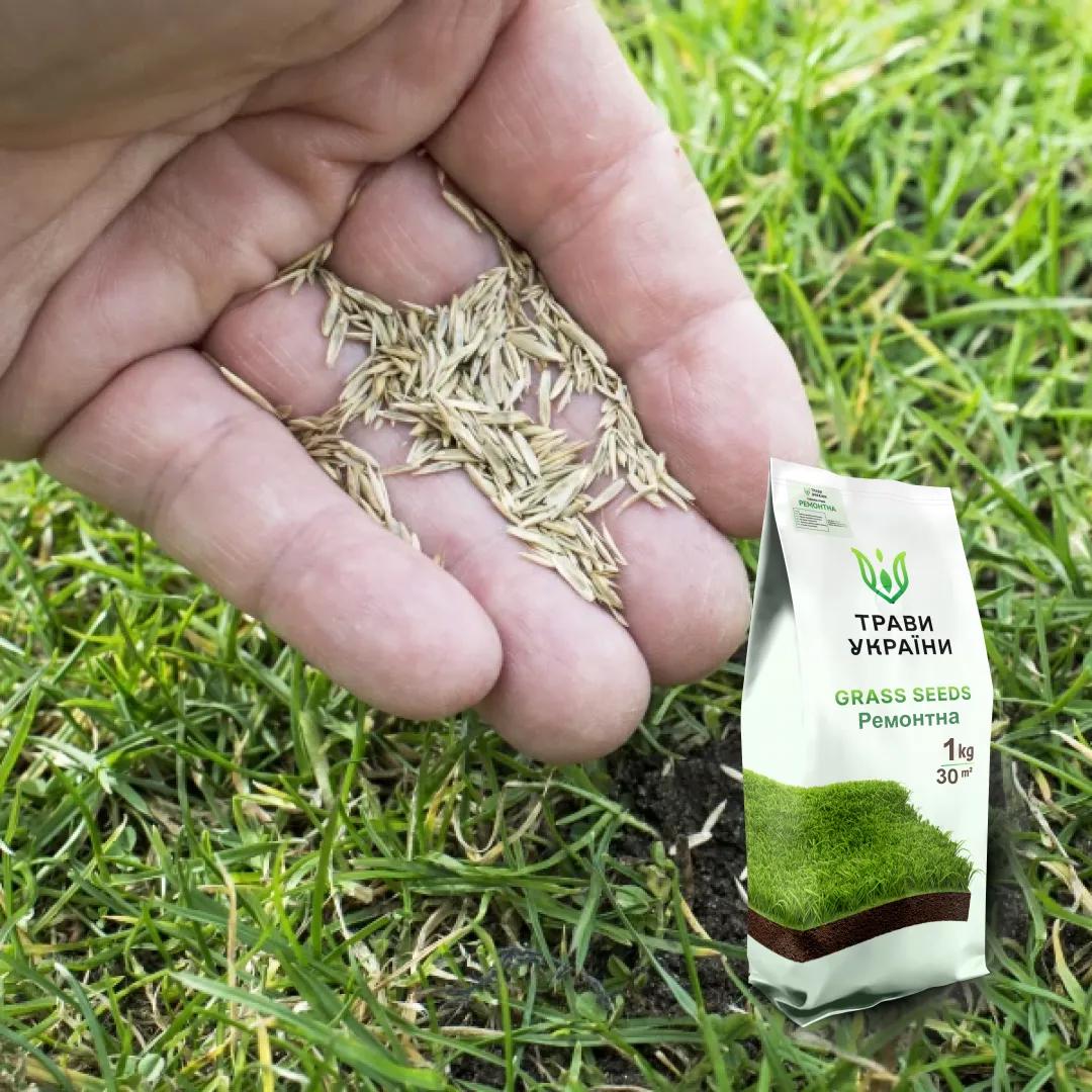 Семена газонной травы Трави України Ремонтная 1 кг - фото 4