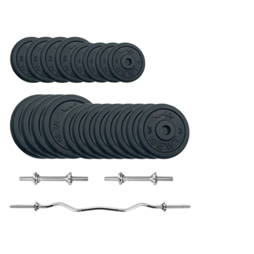 Штанга и гантели металлические Newt Gym Set-W Home 65 кг