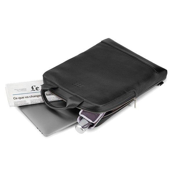 Сумка-рюкзак Moleskine Classic Device Bag 15" кожаная Черный (ET84UDBVBK) - фото 5