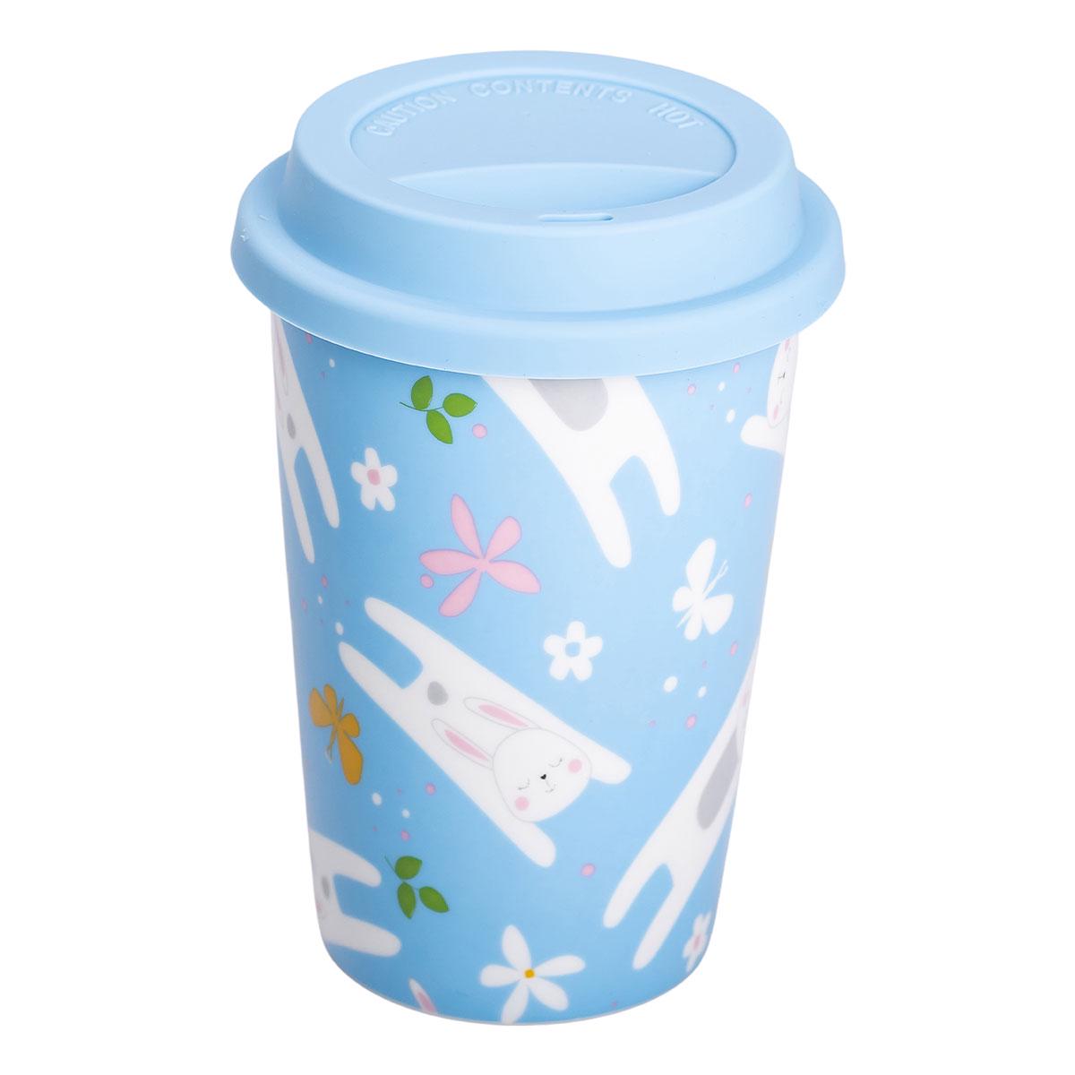 Склянка керамічна Light House з силіконовою кришкою та отвором для трубочки 420 мл Блакитний (LG-20179) - фото 2 Склянка керамічна Light House з силіконовою кришкою та отвором для трубочки 420 мл Блакитний (LG-20179) - фото 2