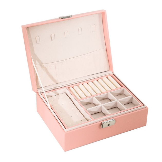 Шкатулка для украшений 1102-7 Розовый Шкатулка для украшений 1102-7 Розовый