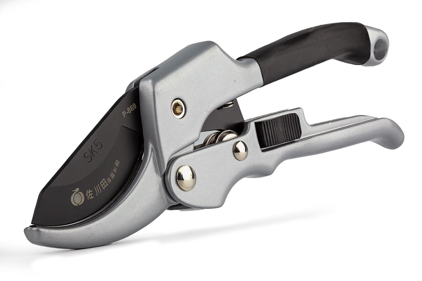 Секатор садовый Sagawata 205 мм лезвие 60 мм с тефлоновым покрытием Du Pont диаметр резки 20 мм со шкивом (P-869)