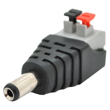 Разъем папа DC-M D 5,5x2,1 мм с клеммами под ручной зажим под кабель Black Plug (37311655)