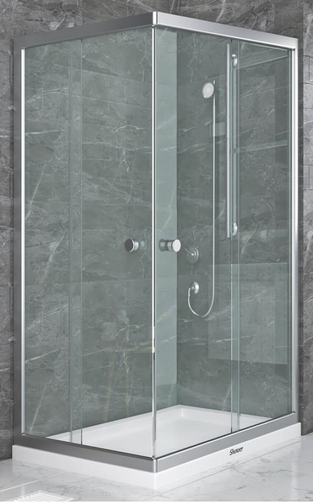 Душова кабіна Shower SATURN без піддону матове скло 5 мм 120х90х190 см (C15268)