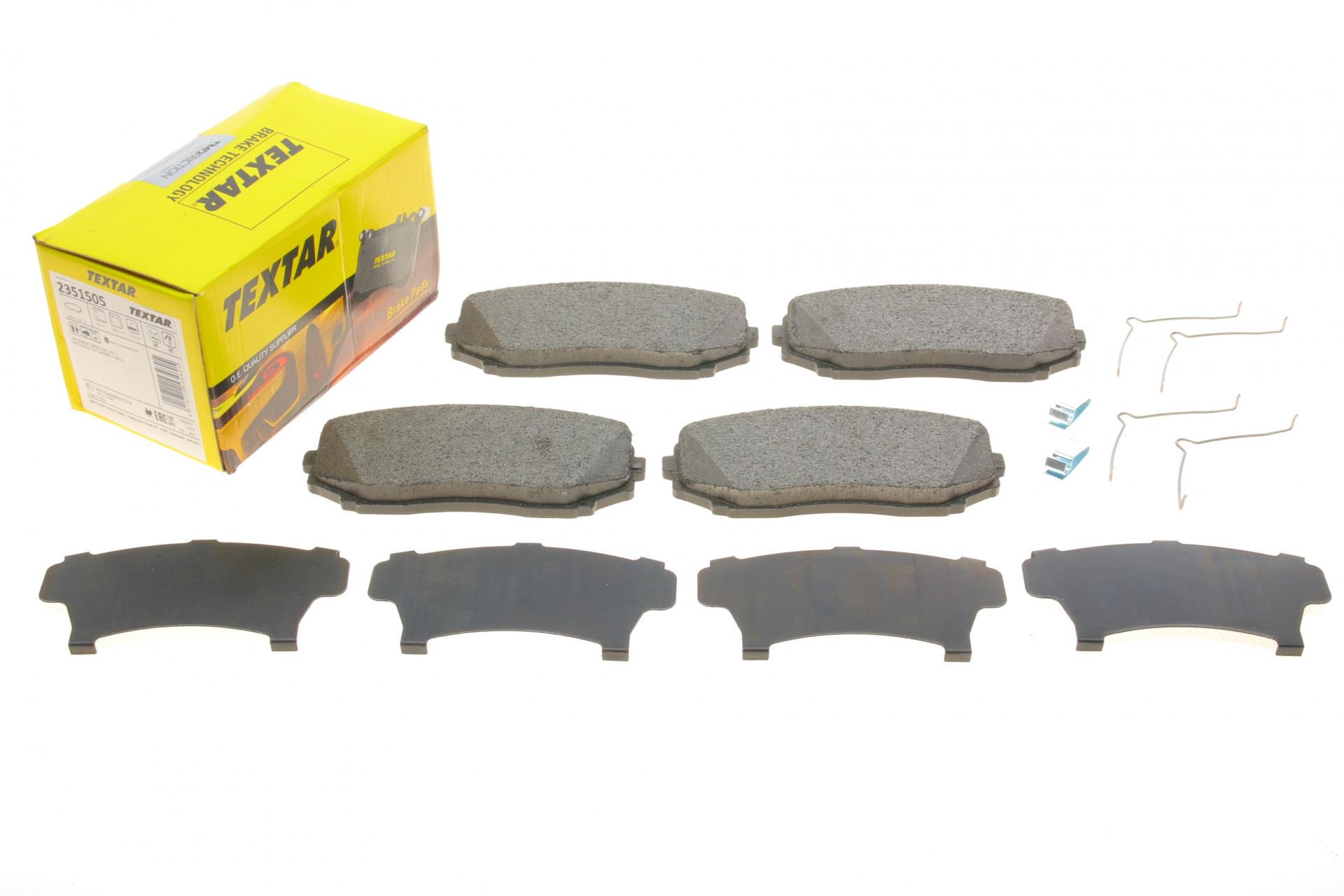 Колодки тормозные передние TEXTAR для Mitsubishi Eclipse/Outlander 12- Advics (2351505)