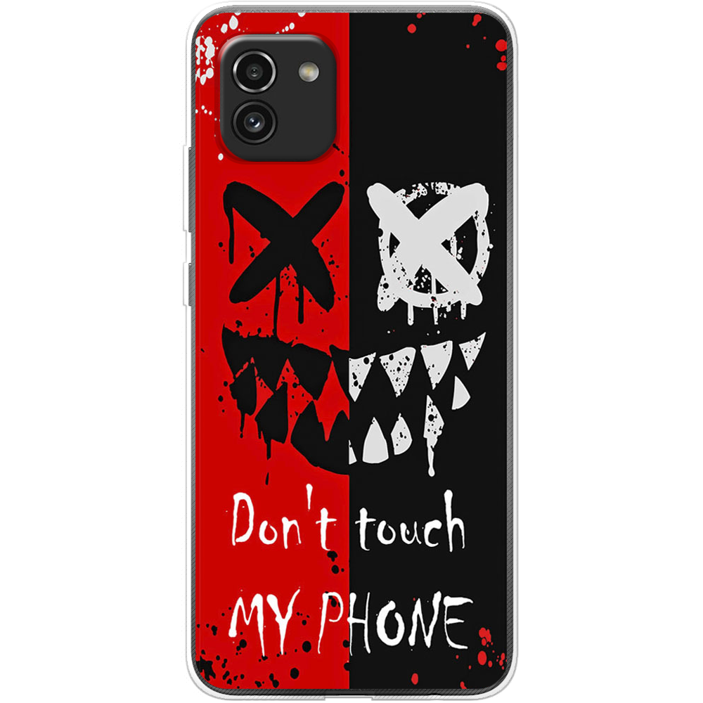 Чехол BoxFace Samsung Galaxy A03 (A035) Bad Smile Прозрачный силикон (44031-up2468-44031)