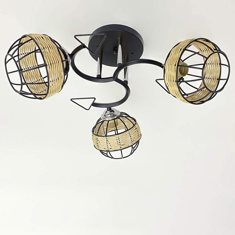 Люстра потолочная Light House SRS-20487/3 Черный/Хром