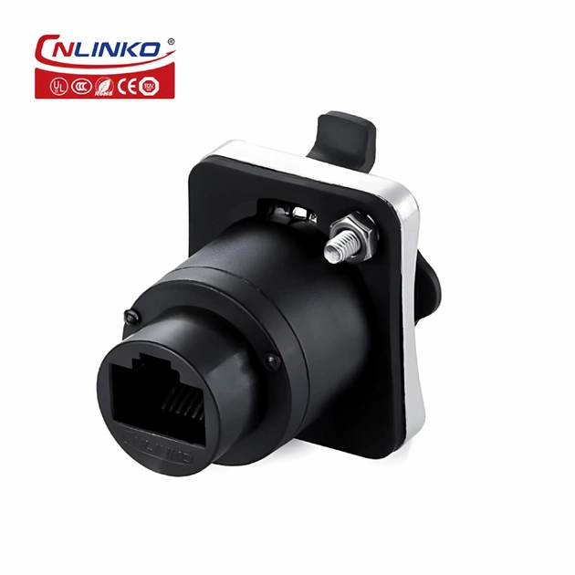 Герметичний роз'єм Cnlinko RJ-45 YT-RJ45-JSX-16-001 панельна розетка (57023) - фото 3