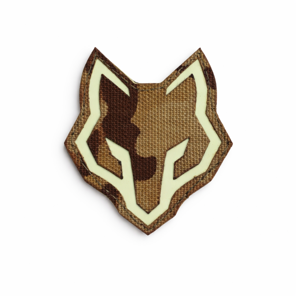 Шеврон на липучці Laser Cut Вовк Wolf 5х7 см Мультикам/Люмінісцентній Шеврон на липучці Laser Cut Вовк Wolf 5х7 см Мультикам/Люмінісцентній