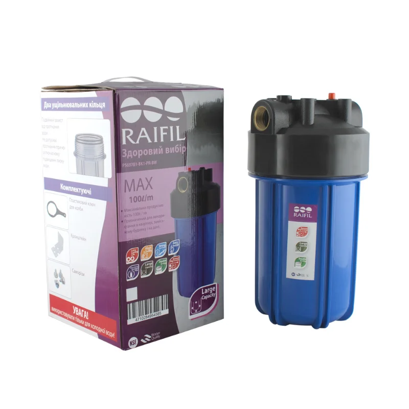 Корпус магистрального фильтра RAIFIL BB10 1" Синий (29868429)