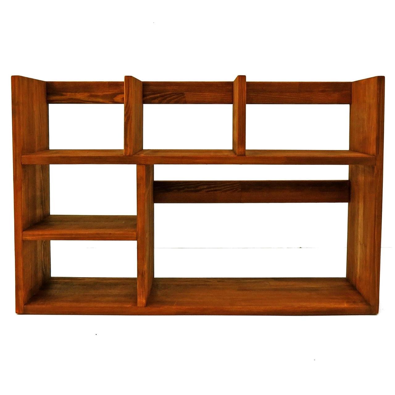 Полка-надстройка настольная из дерева Овелия охра (АКД-013504)