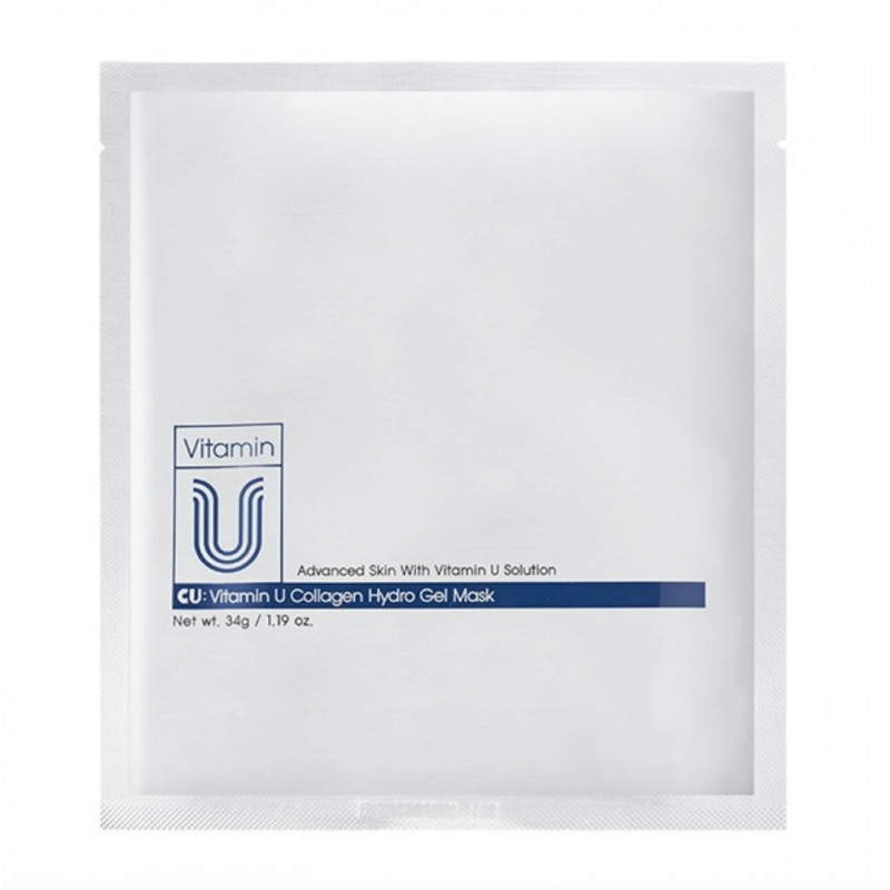 Маска гидрогелевая CU SKIN Vitamin U двойного действия для наполнения и сияния кожи 34 г (224040)