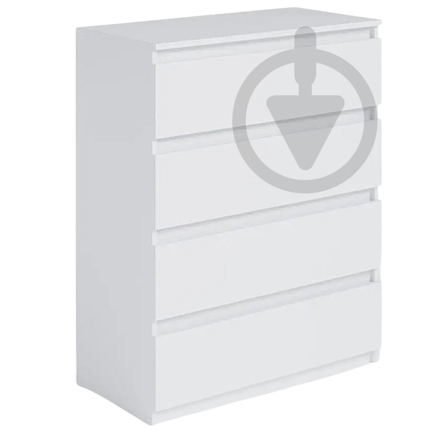 Комод AVVS tech на 4 ящика 80х98х40 см Белый (mo-t215-white)