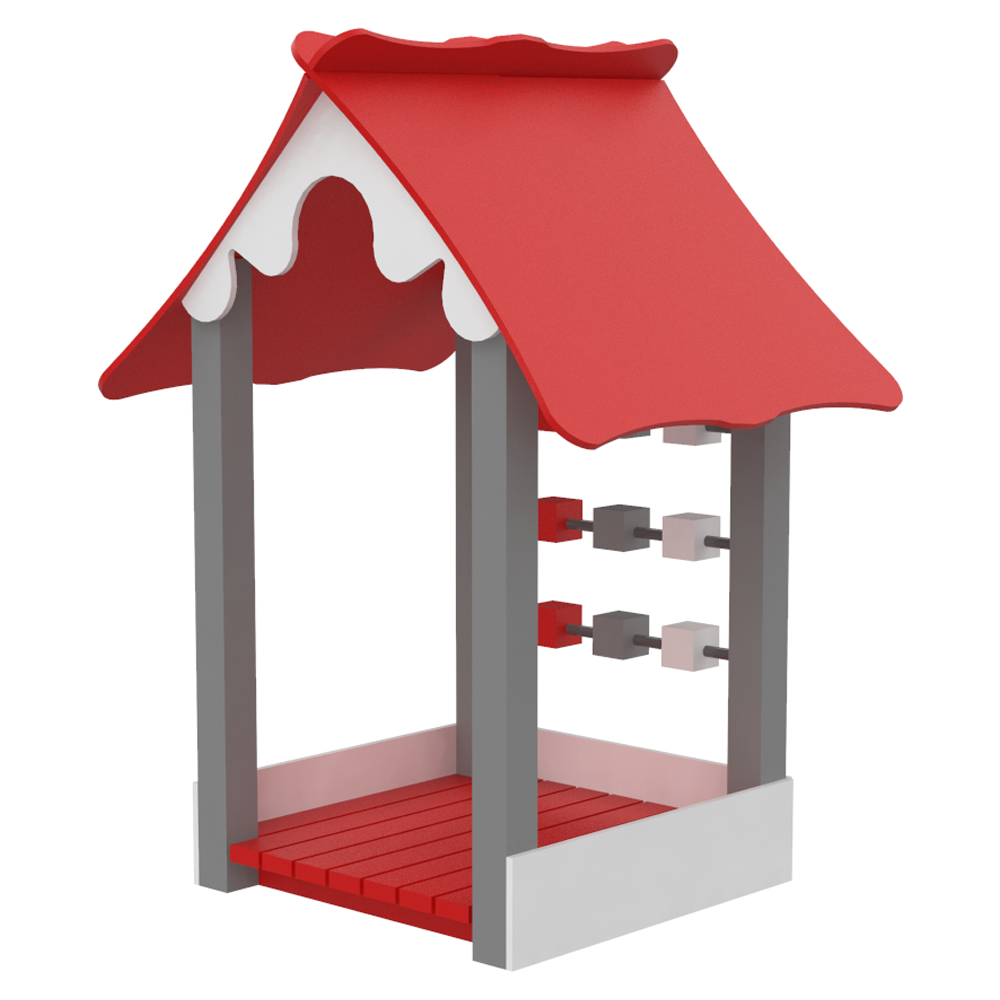 Домик игровой для детской площадки Kidigo Веранда 150х150х204 см Разноцветный (1127670963)