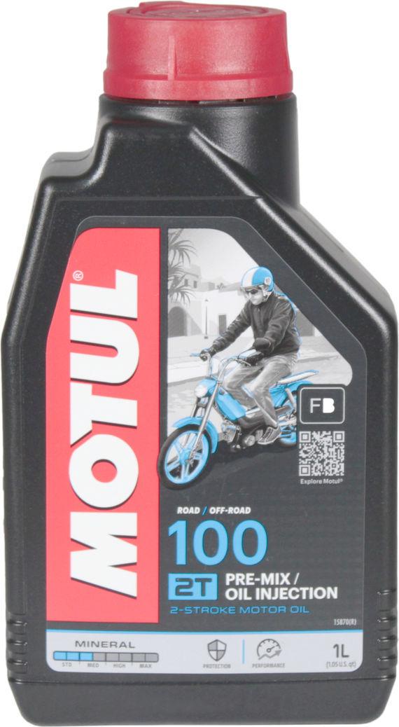 Моторное масло Motul 100 бензин 2T 1 л (1400629)